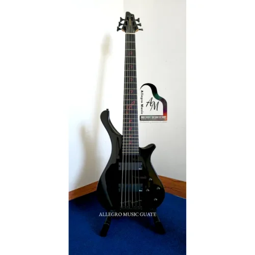 Bajo Electrico de 6 cuerdas, Activo, Hendrix Negro