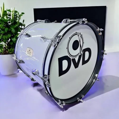 Bombo de 18 pulgadas DVD Blanco