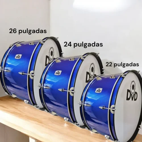 Bombo de 22 pulgadas DVD Azul