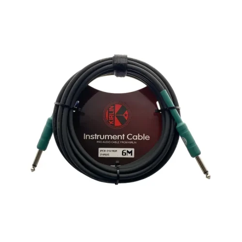 Cable Kirlin Para Instrumento 6 metros PVC punta celeste TS 1/4 a 1/4