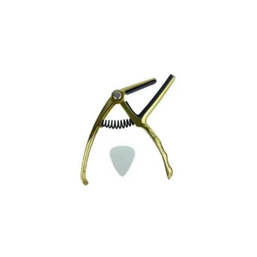 Capotrasto para Guitarra electrica Dorado con pua
