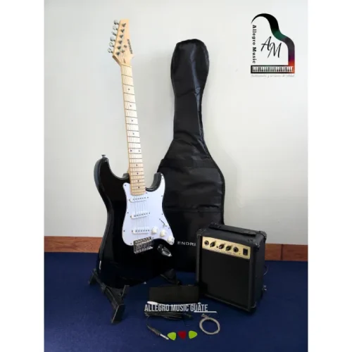 Guitarra Eléctrica Negra, Combo Hendrix