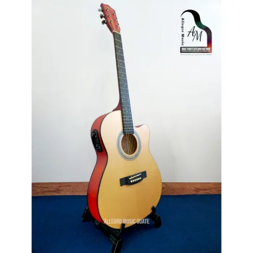 Guitarra Electroacústica Natural, delgado, Valenciana