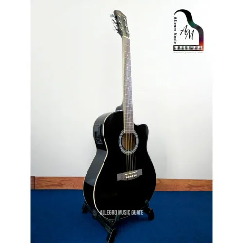 Guitarra Electroacústica Negra, Valenciana