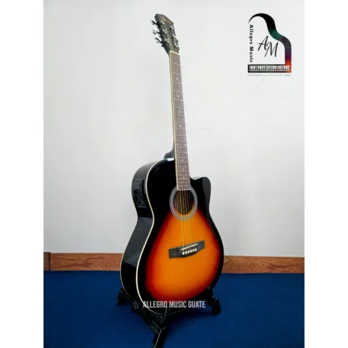 Guitarra Electroacústica sombreado fuerte, Valenciana