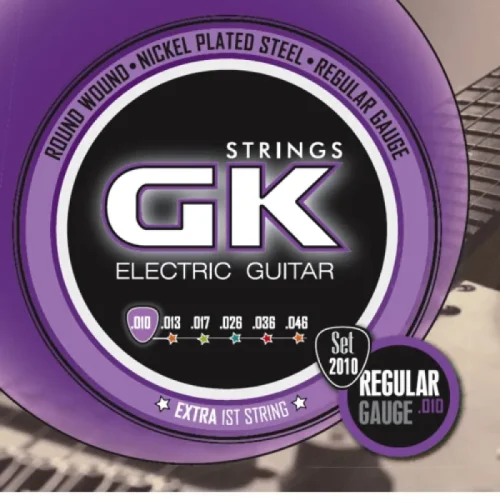 Set de Cuerdas para Guitarra Eléctrica GK Niqueladas