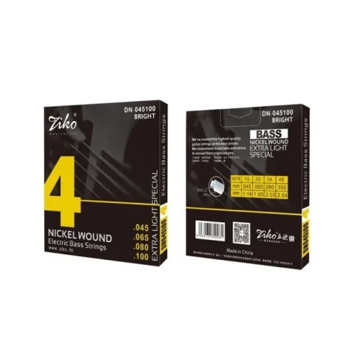 Set de Cuerdas Ziko Multi-colores para Bajo 4