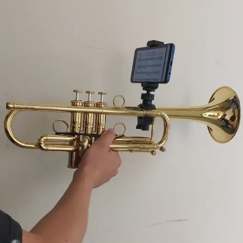 Soporte para celular con clip para trompeta, Vivaldi